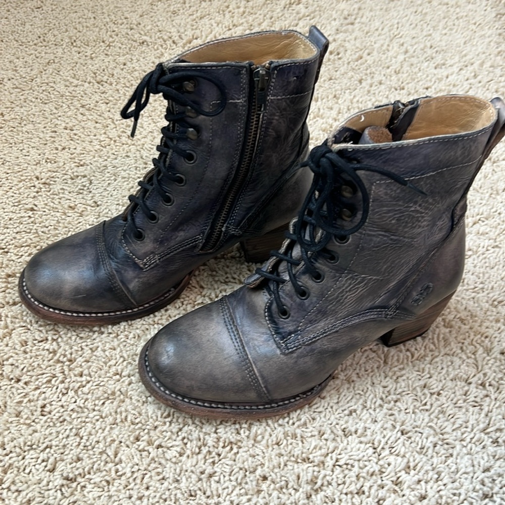 Bed Stu Judgement Boots, Black Driftwood 8.5